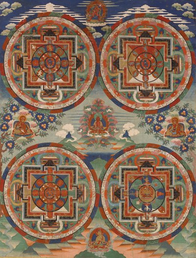 Four Mandalas by Unbekannt Unbekannt